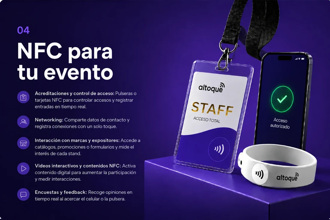 NFC para tu evento: acreditaciones, networking y feedback